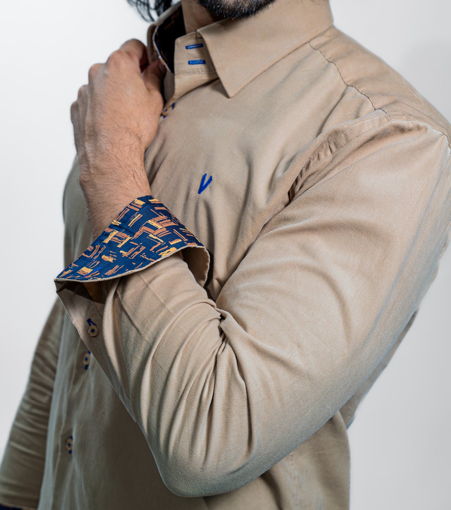 Men’s Beige Slim Fit Boardroom Shirt