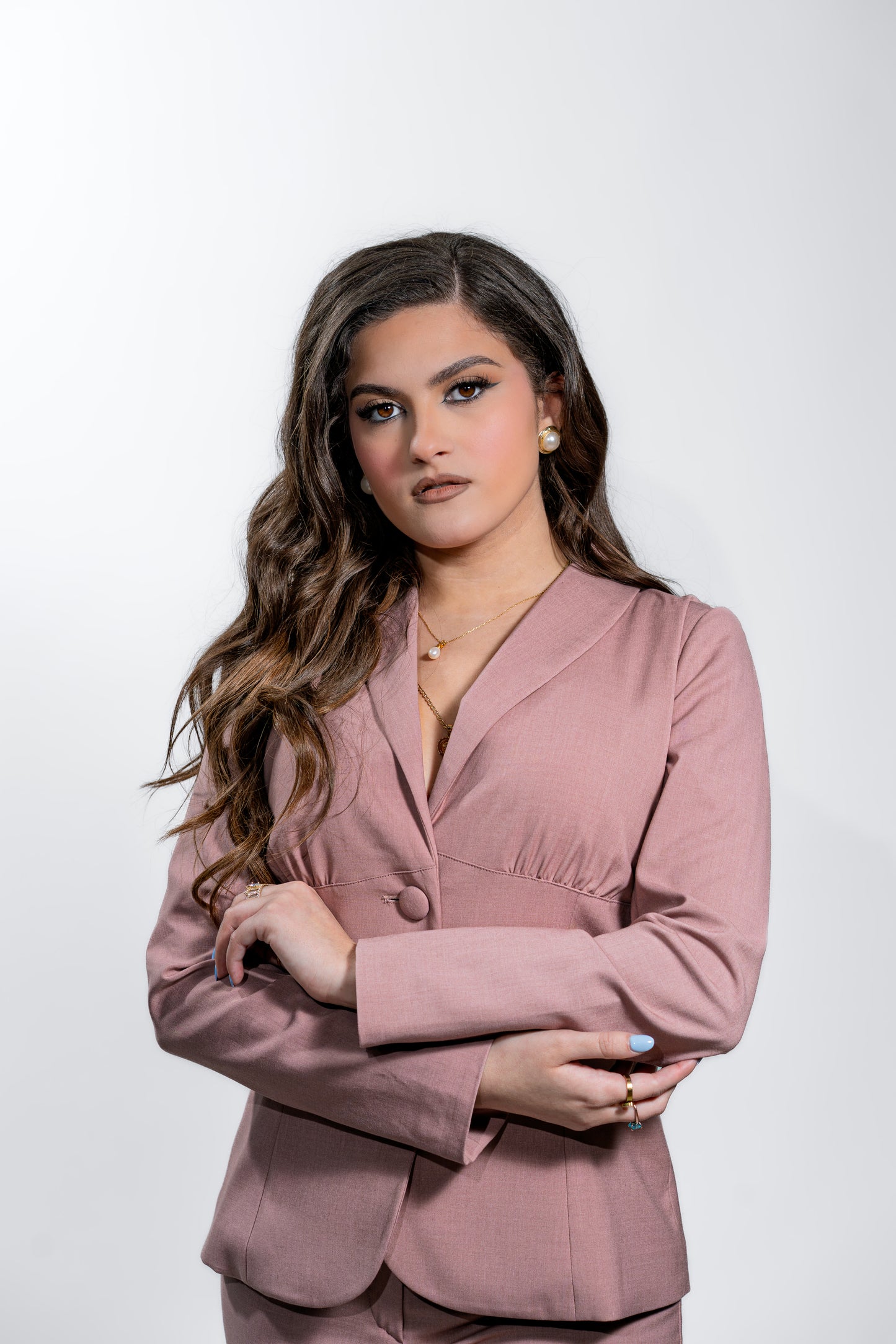 Women’s Blush Pink Executive Pantsuit