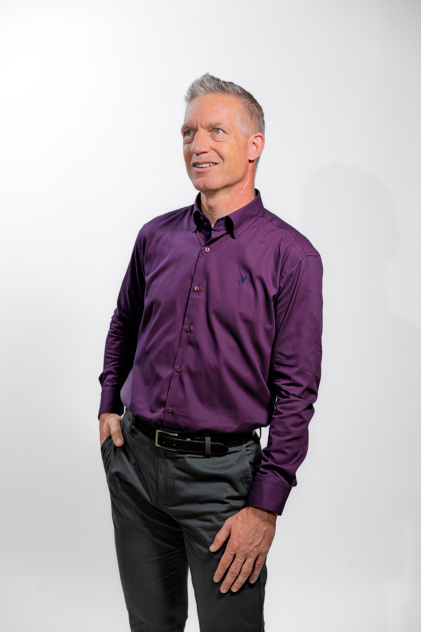 Men’s Deep Purple Executive Formal Shirt