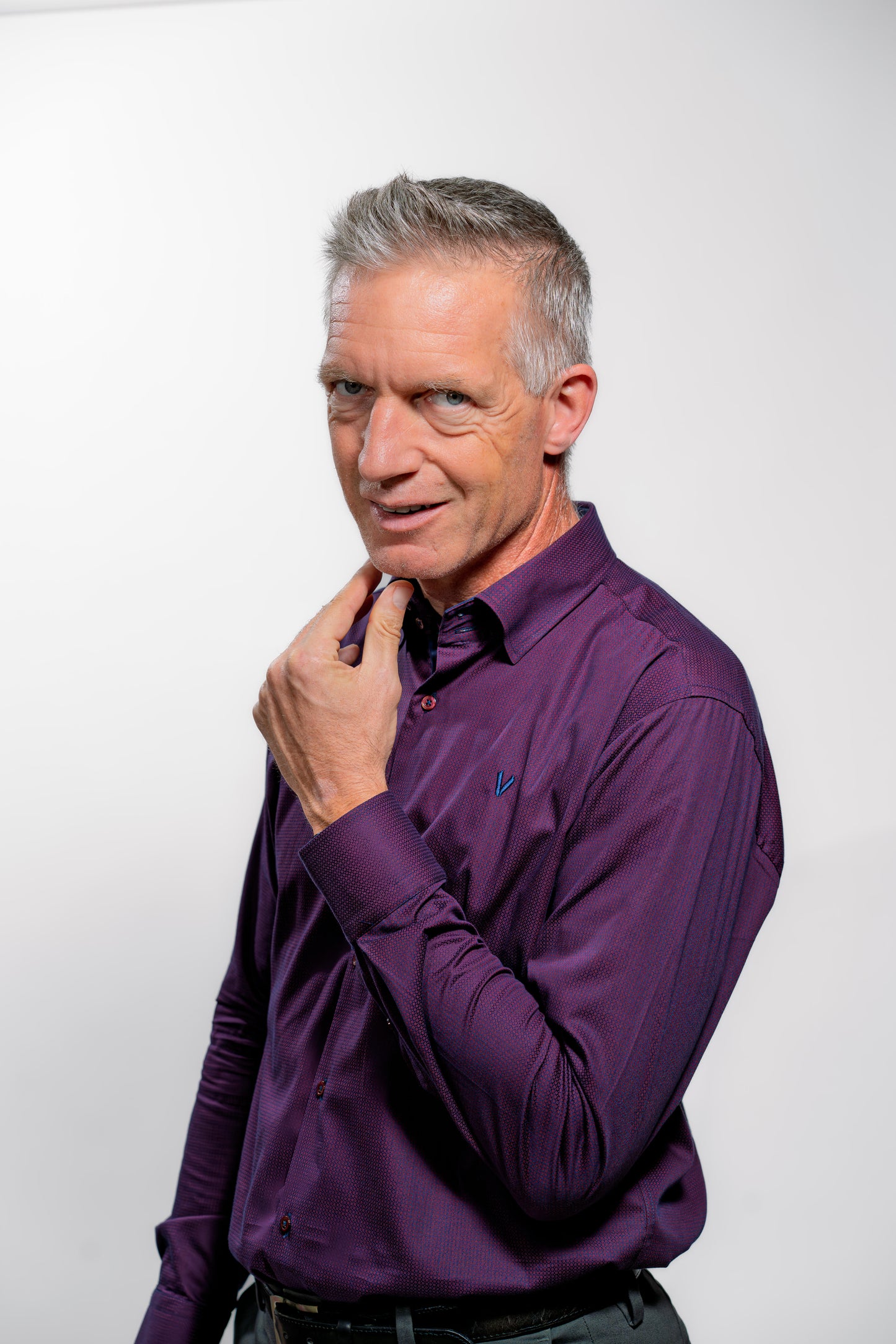 Men’s Deep Purple Executive Formal Shirt