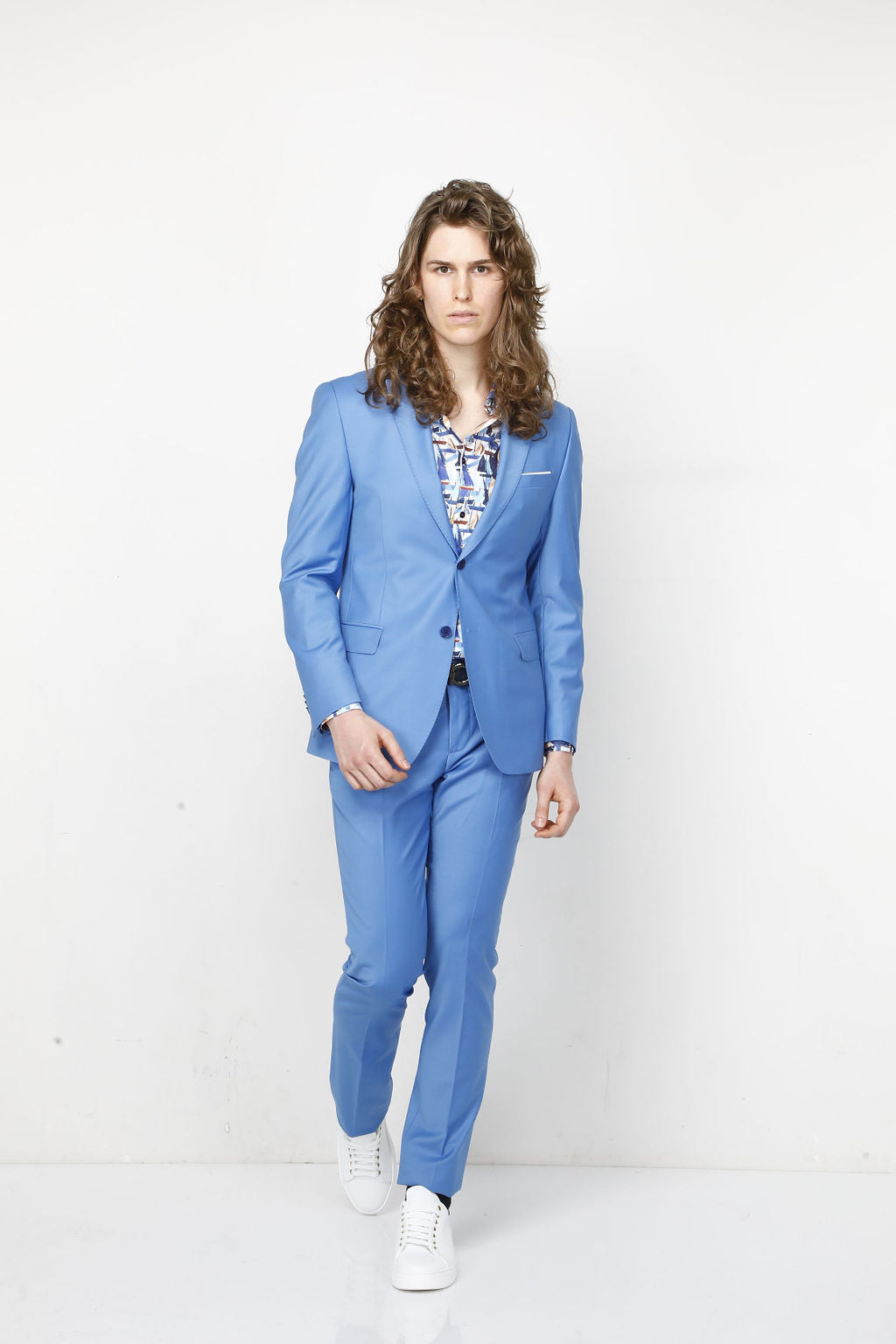 Sky Blue Wool Suit